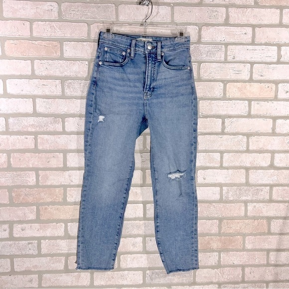 Madewell Petite The Curvy High Rise Perfect Vintage Jean Worn In Edition Size 24 - Picture 5 of 12